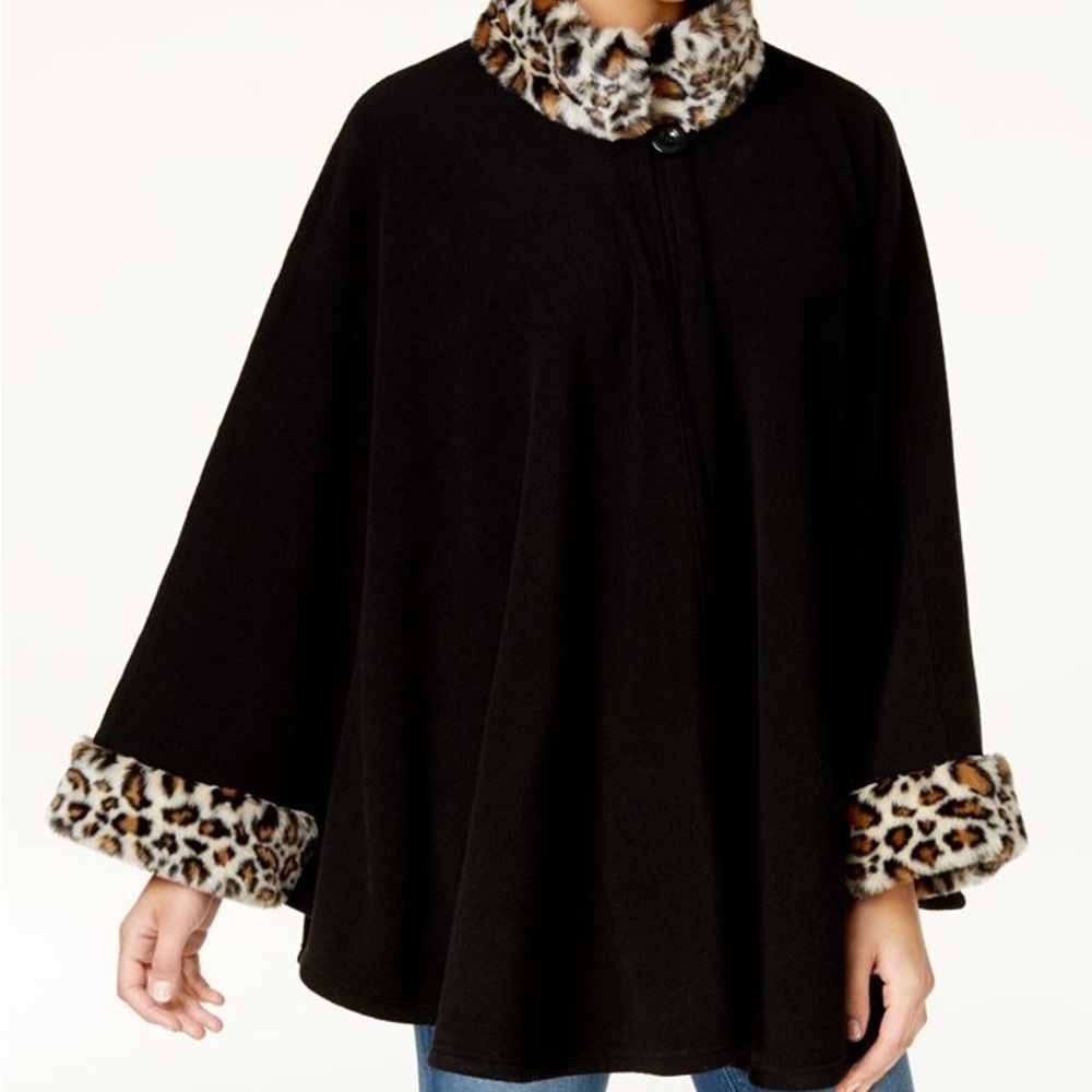 Faux Fur Cape